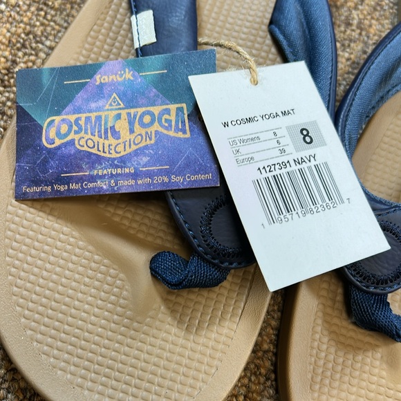 NWT sanuk Women’s Cosmic Yoga Mat Flip Flop Sandals - Picture 2 of 6